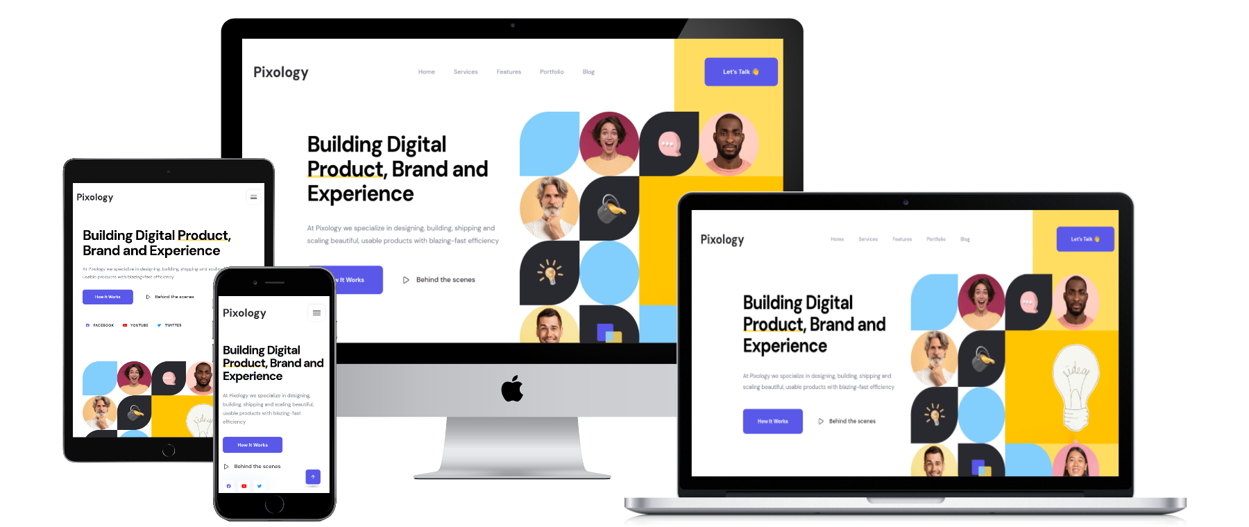 Agency website design project